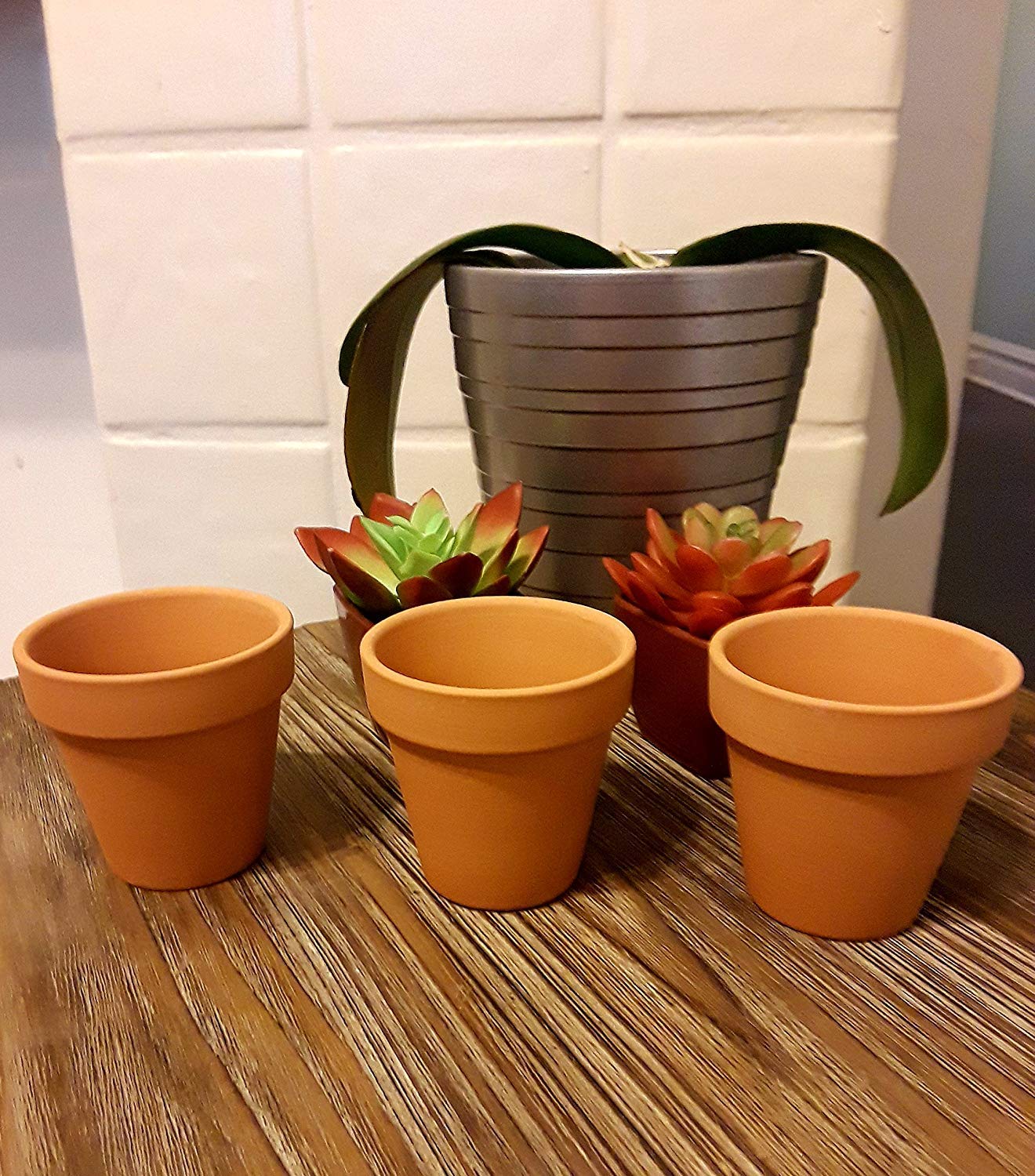 Amazon.com: Black Duck Brand Set of 16 Terra Cot Pot Planter